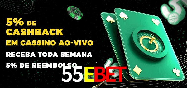 Promoções do cassino ao Vivo 55Ebet